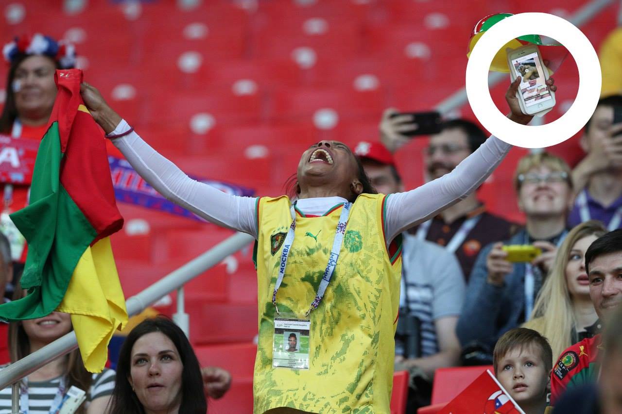 La supportrice brésilienne « a émerveillé » tout le stade en un seul mouvement lors du match Cameroun - Chili