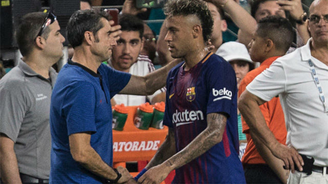 Le coach du Barça exclu un retour de Neymar 