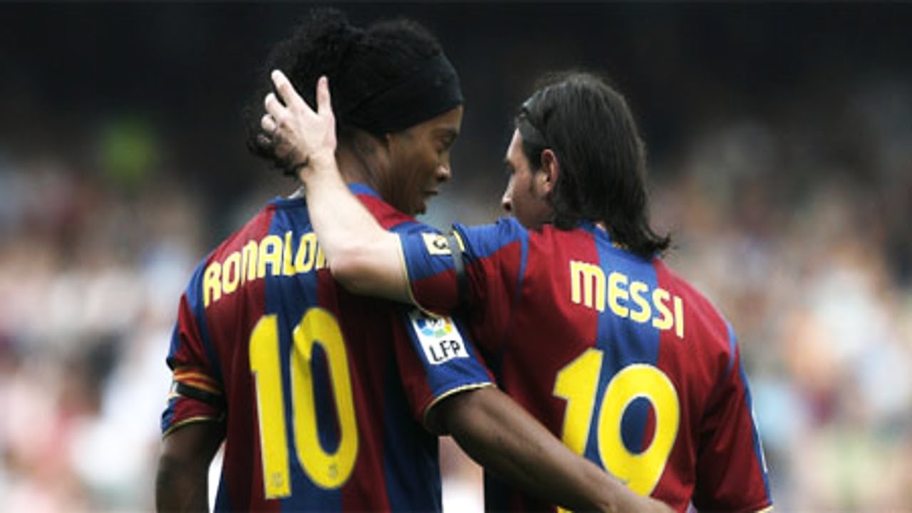 Ronaldinho autorise Messi à quitter le Barça 