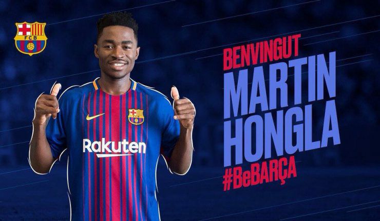 Martin Hongla s’engage avec le FC Barcelone Martin Hongla s’engage avec le FC Barcelone