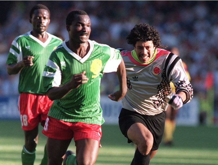 Higuita revient sur le but de Milla contre la Colombie Higuita revient sur le but de Milla contre la Colombie