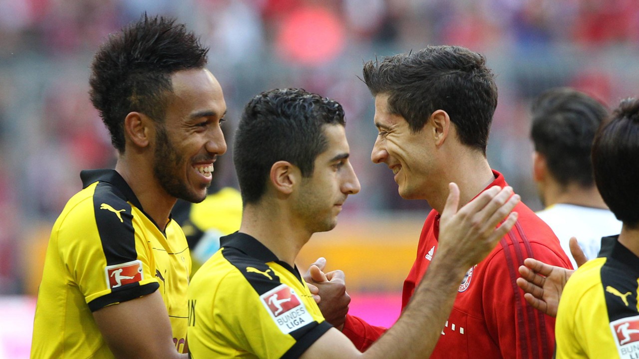 Aubameyang manque à Lewandovski Aubameyang manque à Lewandovski