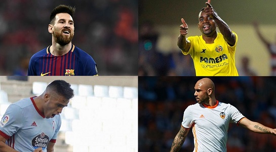 Top 10 des meilleurs buteurs après la 13e journée de la Liga Top 10 des meilleurs buteurs après la 13e journée de la Liga