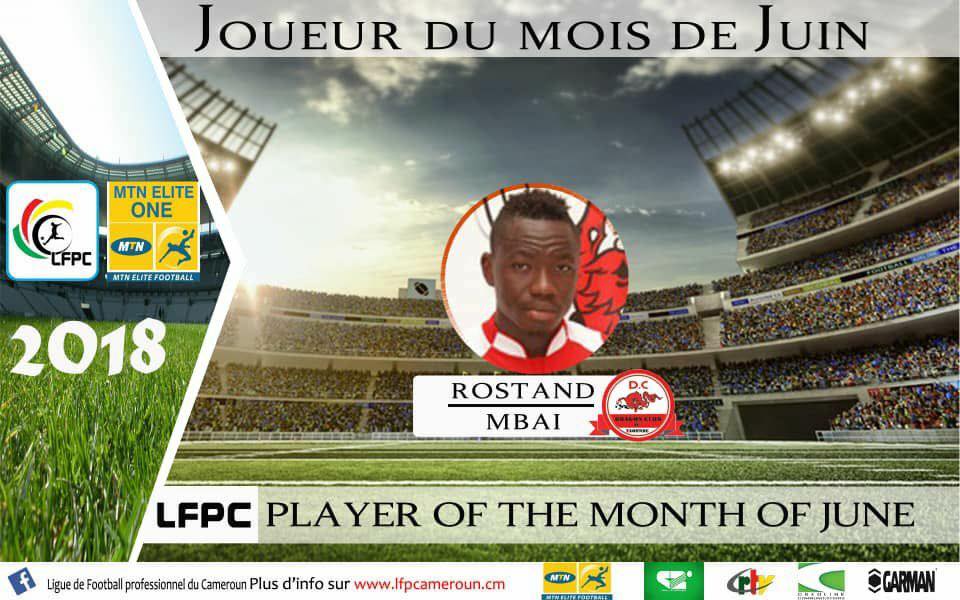 Rostand Mbaï, joueur du mois de juin 2018 