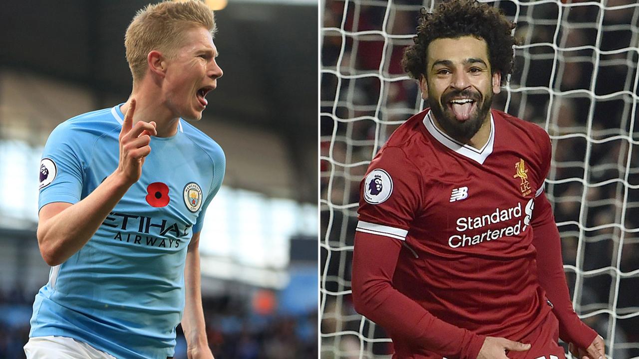 Duel entre Salah et De Bruyne pour le titre de meilleur joueur de la saison en Angleterre Duel entre Salah et De Bruyne pour le titre de meilleur joueur de la saison en Angleterre